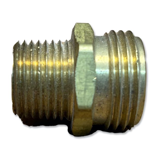 3/4" MGH x 1/2" NPT brass