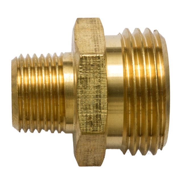 3/4" MGH x 3/8" NPT brass
