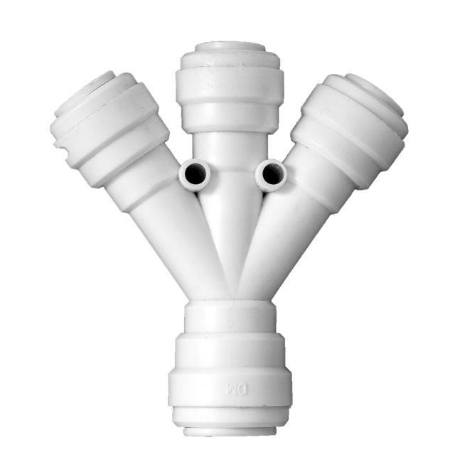 Three way divider 1/2" x 3/8"