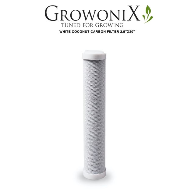 CF-2520-CC White Coconut Replacement Carbon Filter 2.5" x 20" 