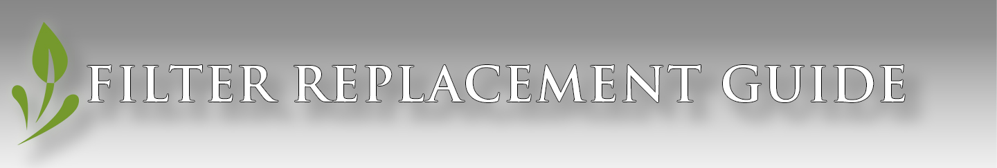 Filter Replacement Guide Banner
