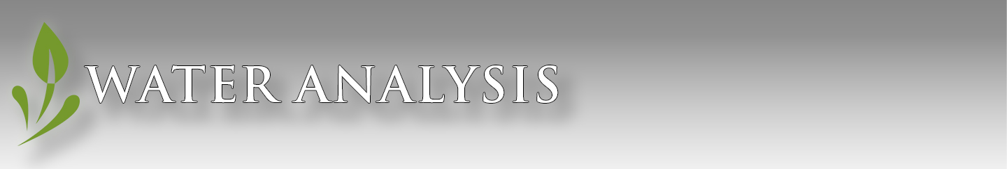 Water Analysis Banner